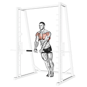 Smith Machine Close Grip Incline Push-up