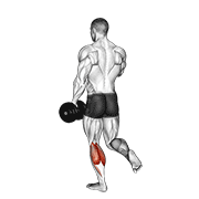 Single Leg Dumbbell Calf Raise