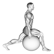 Stability Ball Psoas Stretch