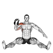 Seated Kettlebell Press