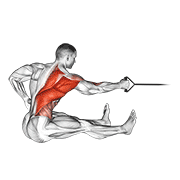 One Arm Seated Band Row