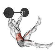 Seated Barbell Leg Raise