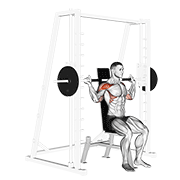 Smith Machine Behind the Neck Press