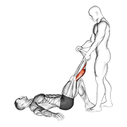 Lying Assisted Calf Stretch