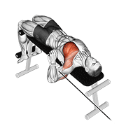 One Arm Decline Cable Press