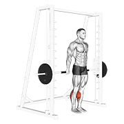 Reverse Smith Machine Calf Raise