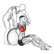 Stability Ball Chest Stretch