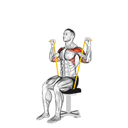 Seated Band Shoulder Press