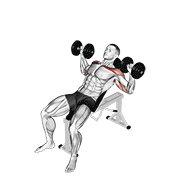 Alternating Incline Dumbbell Press