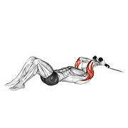 Lying Rope Triceps Extension
