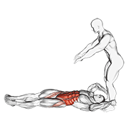 Assisted Lying Leg Raise