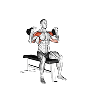 Seated Kettlebell Press