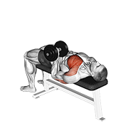 One Arm Reverse Grip Dumbbell Press