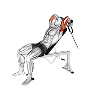 Incline Cable Triceps Extension