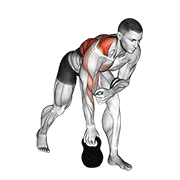 One Arm Kettlebell Row