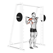 Smith Machine Behind the Neck Press
