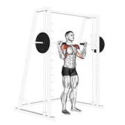Standing Smith Machine Military Press