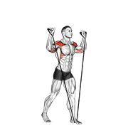 Standing Band Shoulder Press