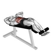 Incline Bench Reverse Crunch