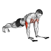 Band Close Grip Push-up