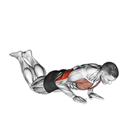 Close Grip Knee Push-up