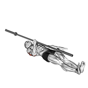 One Arm Floor Barbell Press