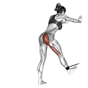 Band Glute Kickback