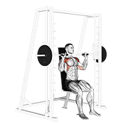 Seated Smith Machine Shoulder Press