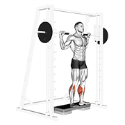Reverse Smith Machine Calf Raise