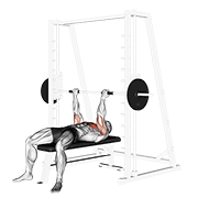 Smith Machine Reverse Bench Press