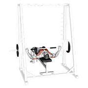 Wide Smith Machine Bench Press